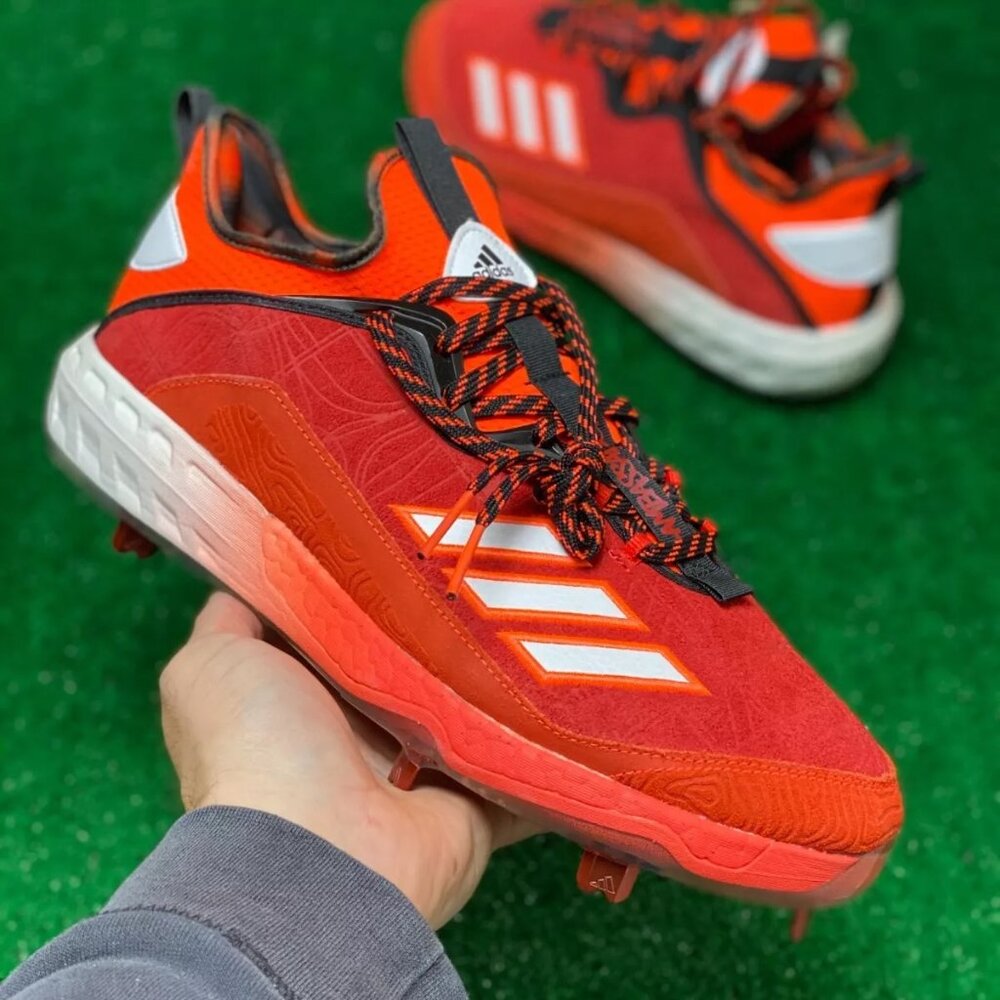 Adidas Icon 6 Boost ASG AT Mens Metal Baseball Cleats Red FZ0313 NEW Size 13
